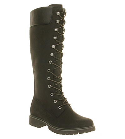 14 inch premium nubuck leather boots