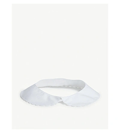 Shop Claudie Pierlot Peter Pan Collar In Blanc