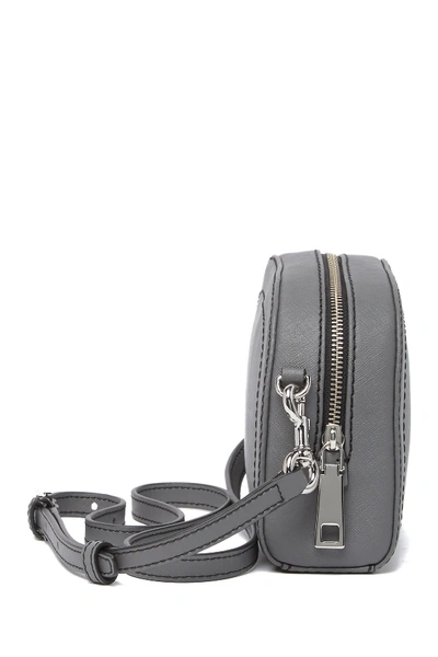 Shop Marc Jacobs Playback Leather Crossbody Bag In Shadey Grey