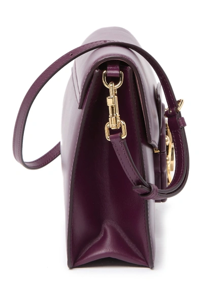 Shop Dolce & Gabbana Lucia Shoulder Bag In Burgundy