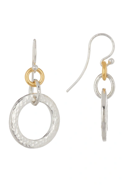 Shop Gurhan 24k Yellow Gold Plated & Sterling Silver Small Tapered Hoopla Earrings In Metallic