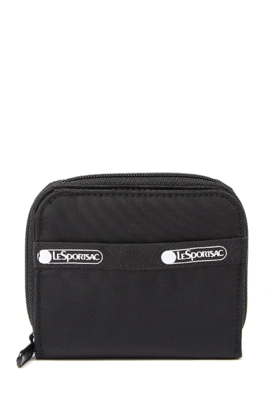 Shop Lesportsac Taylor Zip Around Wallet In Black Core