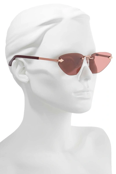 Shop Karen Walker Heartache 60mm Cat Eye Sunglasses In Aubergine