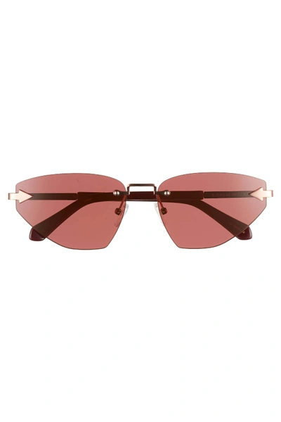 Shop Karen Walker Heartache 60mm Cat Eye Sunglasses In Aubergine