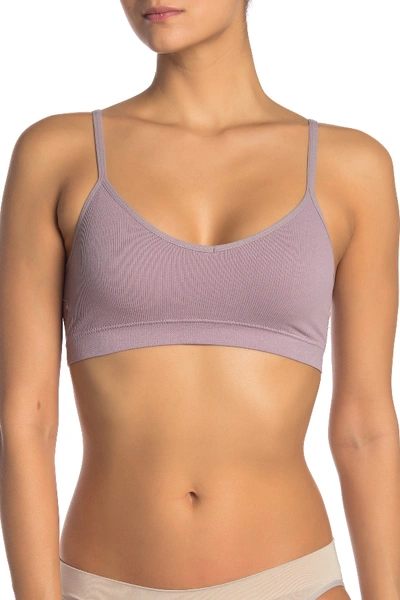 Shop Real Underwear Seamless Ribbed Bralette - Pack Of 2 In Quail Grey