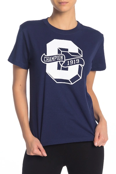 Shop Champion Letterman Block T-shirt In Athletic N