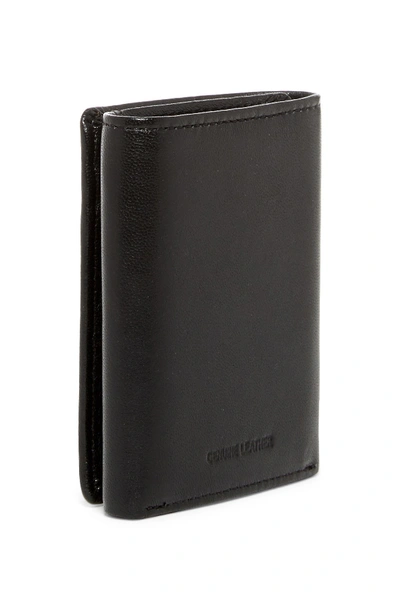 Shop Original Penguin Gramercy Slim Trifold Wallet In Blk