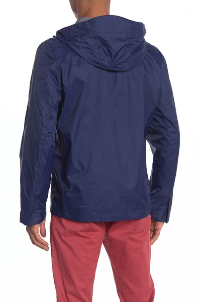 Shop Levi's Nylon 4 Pocket Rain Jacket In Blue