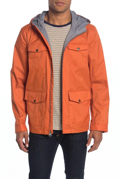 Levi's Nylon 4 Pocket Rain Jacket In Orange | ModeSens