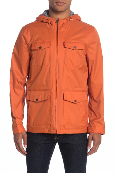 Levi's nylon 4 sales pocket rain jacket