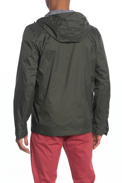 Shop Levi's Nylon 4 Pocket Rain Jacket In Army Green