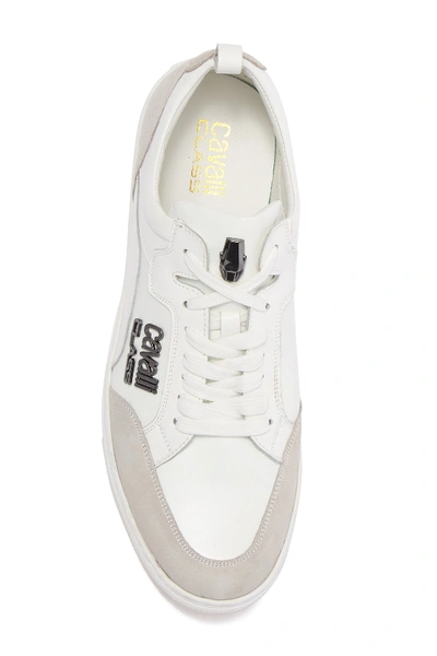 Shop Roberto Cavalli Cavalli Lace-up Sneaker In White