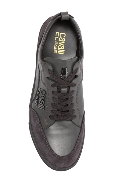 Shop Roberto Cavalli Cavalli Lace-up Sneaker In Grey