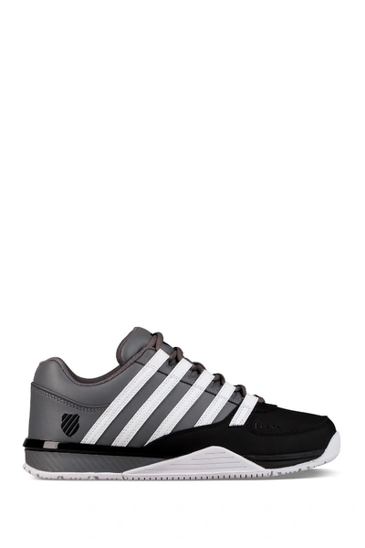 Shop K-swiss Baxter Sneaker In Charcoal/black