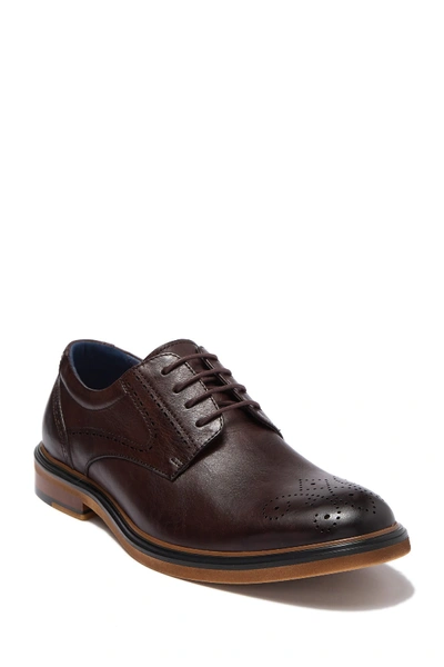 Shop English Laundry Maddox Leather Wingtip Derby In Brown