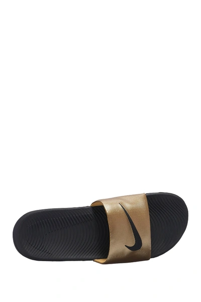 Shop Nike Kawa Slide Sandal In 008 Black/black