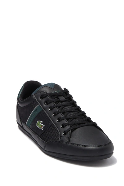 Shop Lacoste Chaymon 319 Sneaker In Black/dark Green