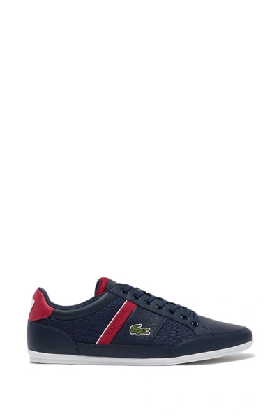 Shop Lacoste Chaymon 319 Sneaker In Navy/red