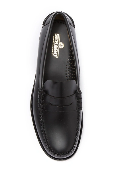 Shop Sebago Classic Dan Leather Loafer In 902 Black