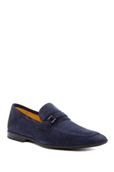 Shop Magnanni Miengo Suede Loafer In Navy
