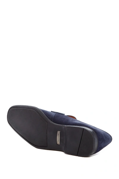 Shop Magnanni Miengo Suede Loafer In Navy