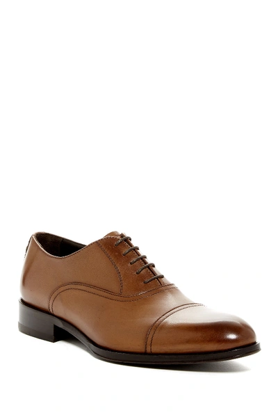 Shop To Boot New York Vanderbilt Leather Oxford In Cuoio