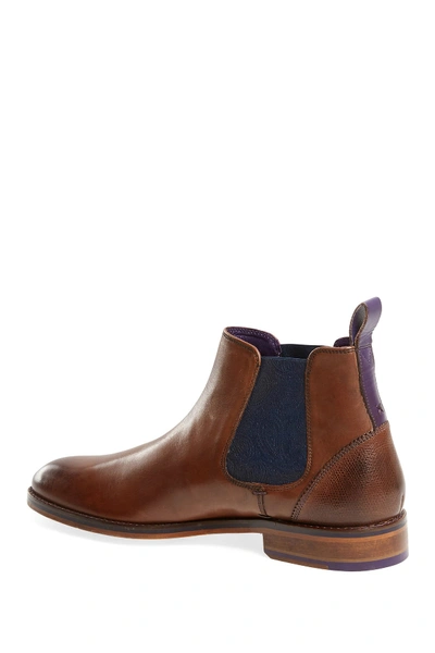 Shop Ted Baker Camroon 4 Leather Chelsea Boot In Brown