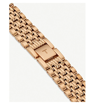 Shop Tissot T1092103303100 Everytime Rose-gold Plated Stainless Steel Quartz Watch