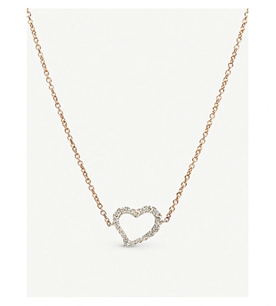 Shop Annoushka Heart Love Diamonds 18ct Bi-gold And Diamond Necklace