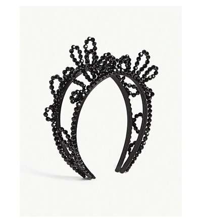 Shop Simone Rocha Wiggle Crown In Jet