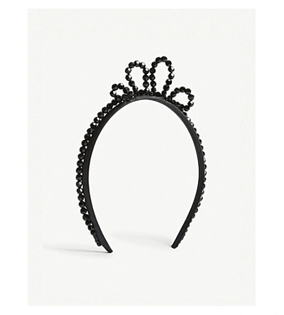 Shop Simone Rocha Wiggle Tiara In Jet