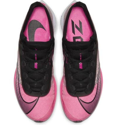 Nike Zoom Fly 3 Vaporweave Running Sneakers In Pink Blast/atmosphere  Grey/white/black | ModeSens