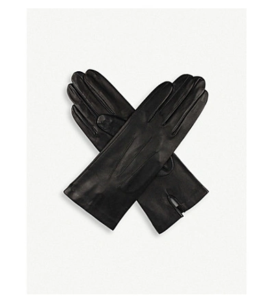 Shop Dents Women's Black Classic Silk-lined Leather Gloves