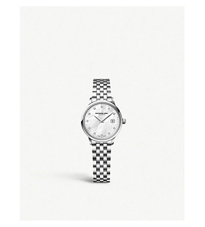 Shop Raymond Weil 5988-st-97081 Toccata Stainless Steel Diamond-studded Watch