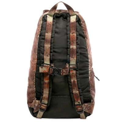 Shop Stone Island Paintball Camo Backpack In Brown