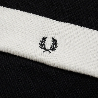 Shop Fred Perry Authentic Bold Tipped Scarf In Black