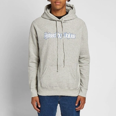 Shop Raised By Wolves Brutalist Popover Hoody In Grey