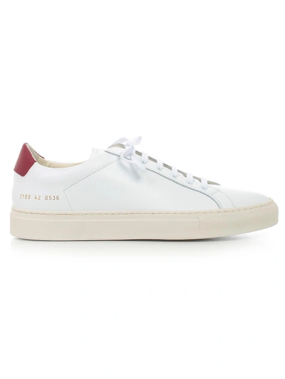 Shop Common Projects Sneakers In White Red