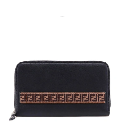 Shop Fendi Ff Elas Wallets In Black