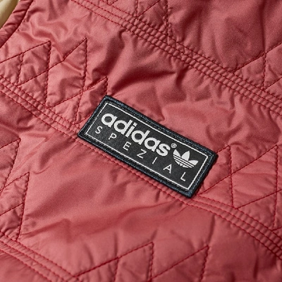 Shop Adidas Consortium Adidas Spzl Reversible Liner In Burgundy