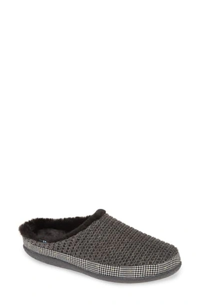 Shop Toms Ivy Mule Slipper In Grey Sweater Knit Fabric
