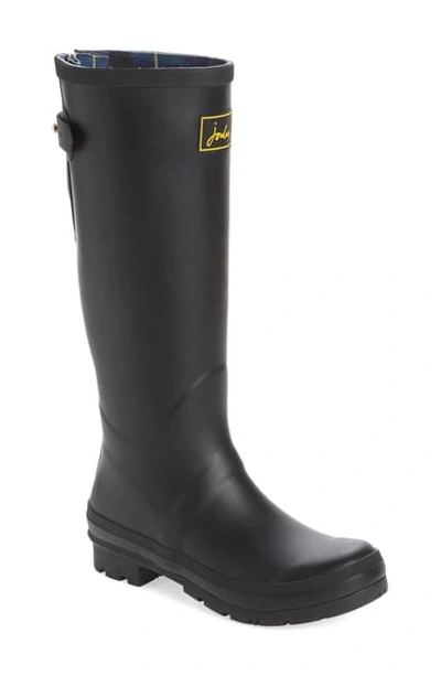 Shop Joules Field Welly Waterproof Rain Boot In Black