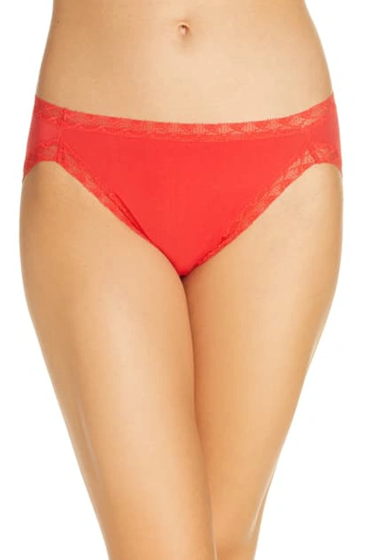 Shop Natori Bliss French Cut Briefs In Stoplight