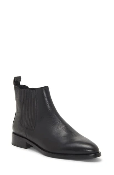 Shop Vince Camuto Haventa Bootie In Black Leather