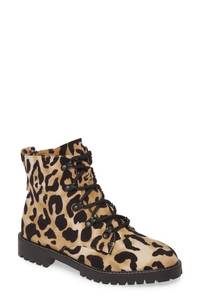 Shop Band Of Gypsies Peyton Bootie In Leopard Print Fabric