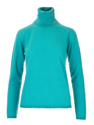 Shop Max Mara Light Blue Wool Sweater