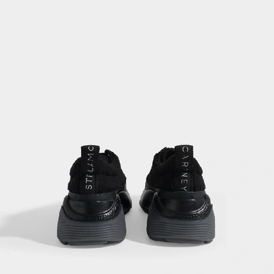 Shop Stella Mccartney Eclypse Sneakers Laces In Black Polyester