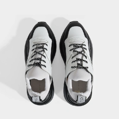 Shop Stella Mccartney Eclypse Sneakers Laces In Black And White Alter Nappa