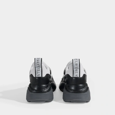 Shop Stella Mccartney Eclypse Sneakers Laces In Black And White Alter Nappa