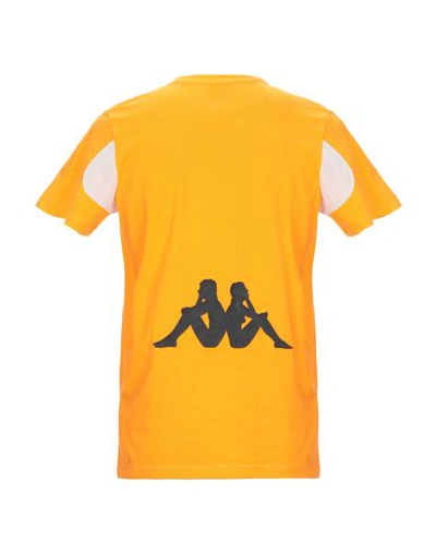 Shop Kappa Kontroll Man T-shirt Orange Size L Cotton
